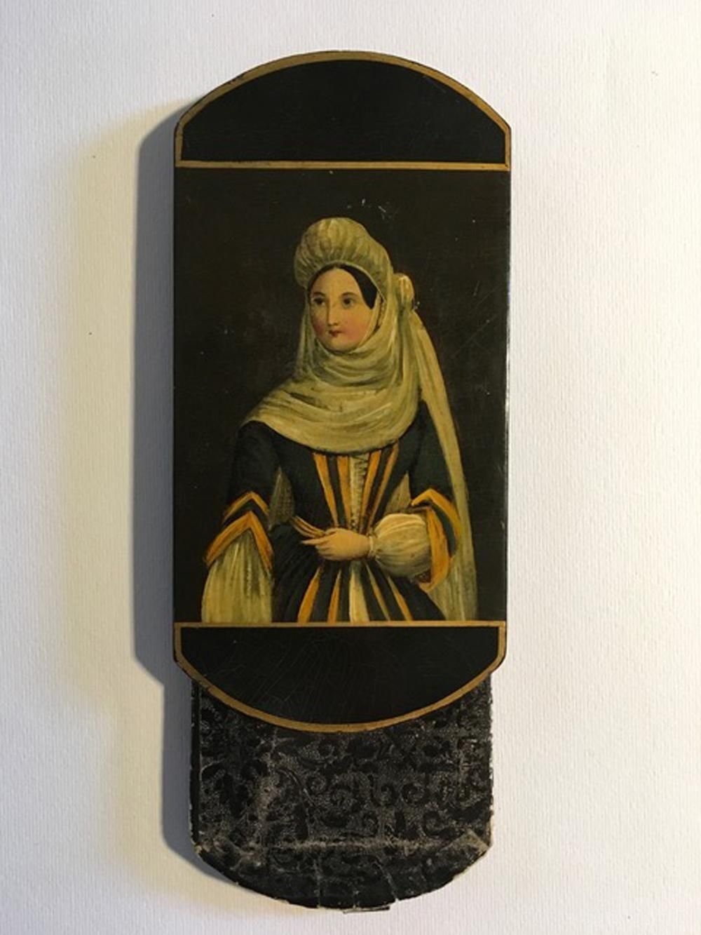 638.0 Mid 18th Century Decorative Lacquered Wooden Tobacco Snuff Box Black photo