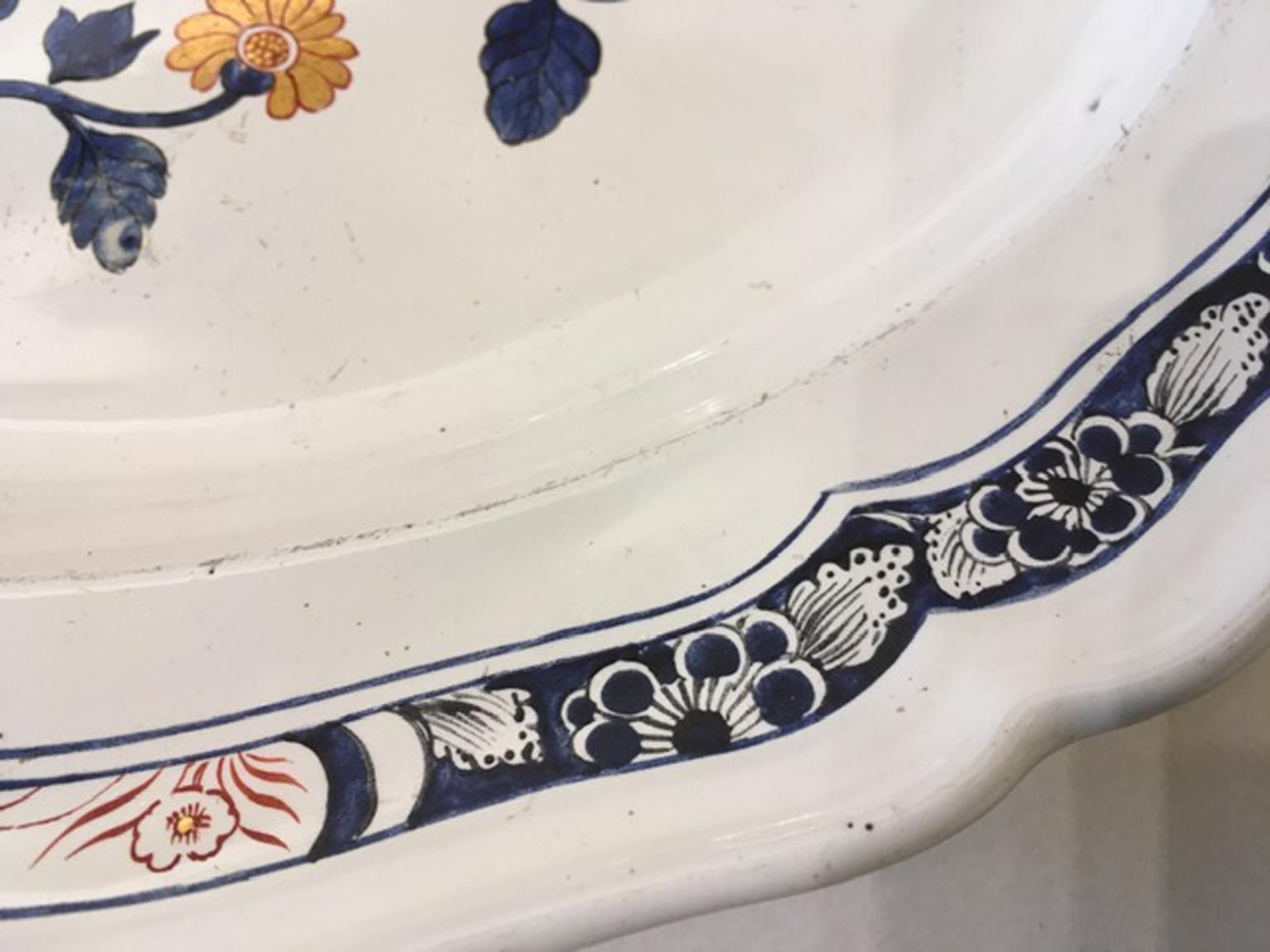 Italy Richard Ginori Late 18th Century Porcelain Tray Underplate photo vinterior
