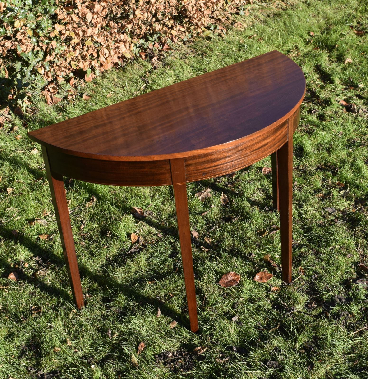 Georgian Mahogany Demi Lune Table photo buy