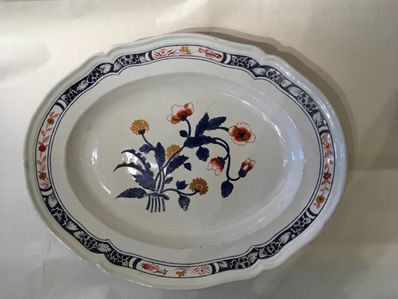 photo vintage Italy Richard Ginori Late 18th Century Porcelain Tray Underplate
