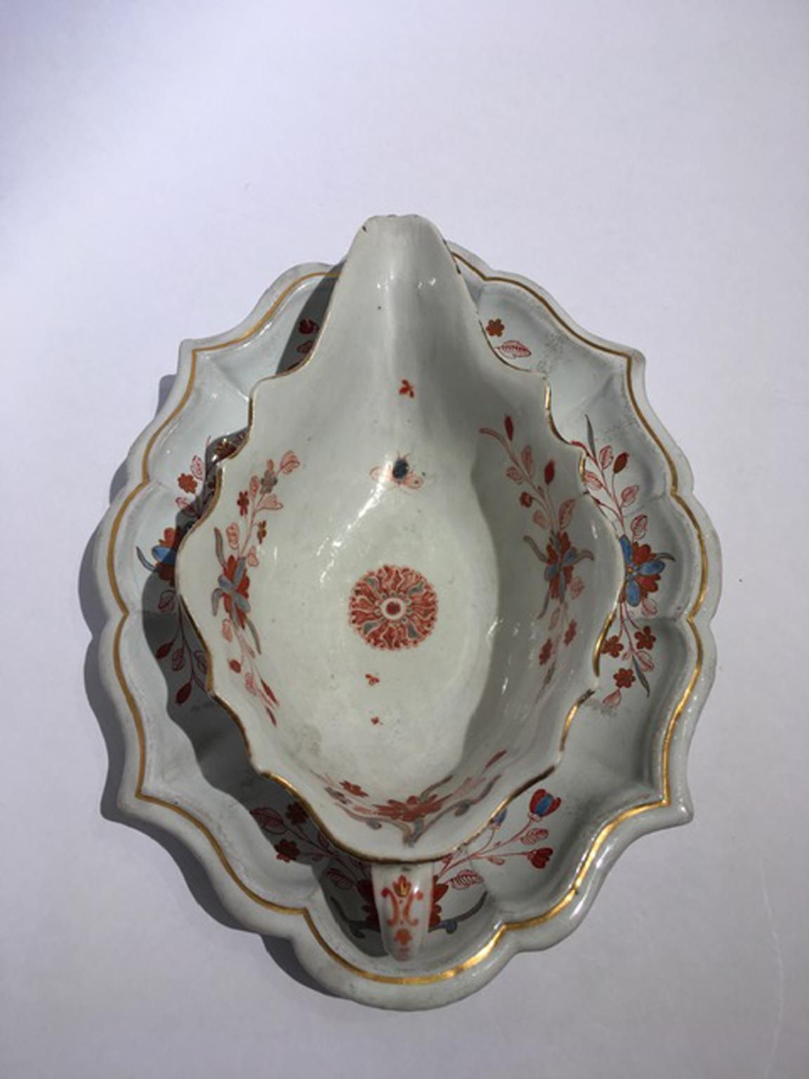 photo buy Italy Richard Ginori 18th Century Porcelain Sauce Terrin Floral Drawings