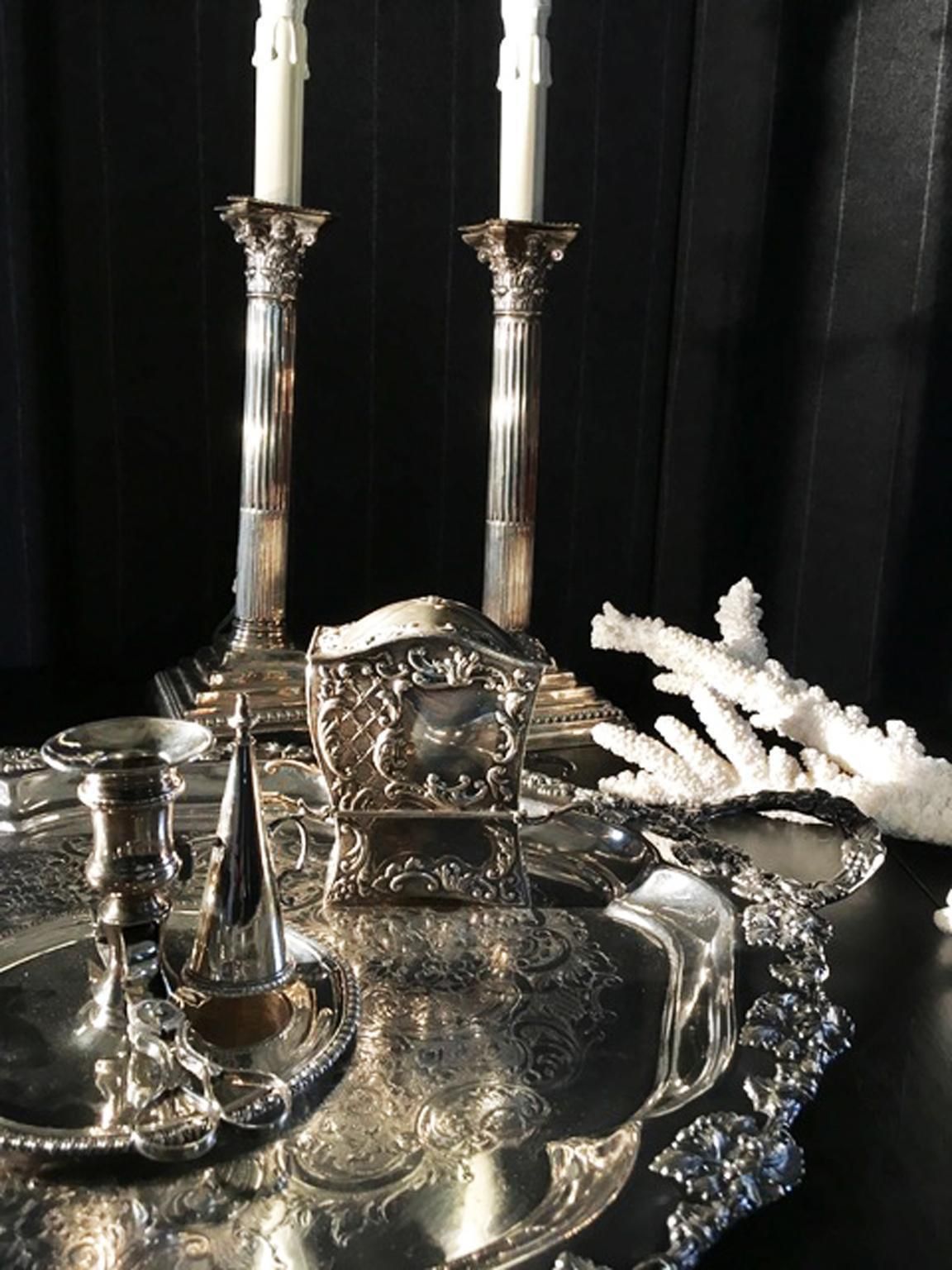 photo furniture Italy Late 19th Century Sterling Silver Box Baroque Little Love Cart