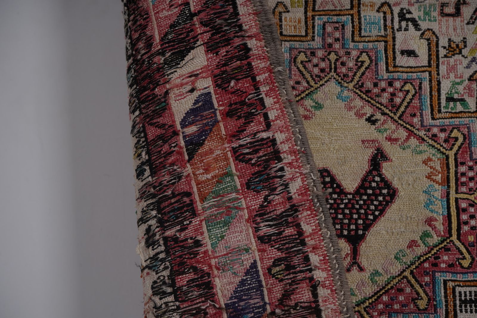 Soumac Kilim Pictorial Animals Rug 4'' X 6'4'' photo vinterior