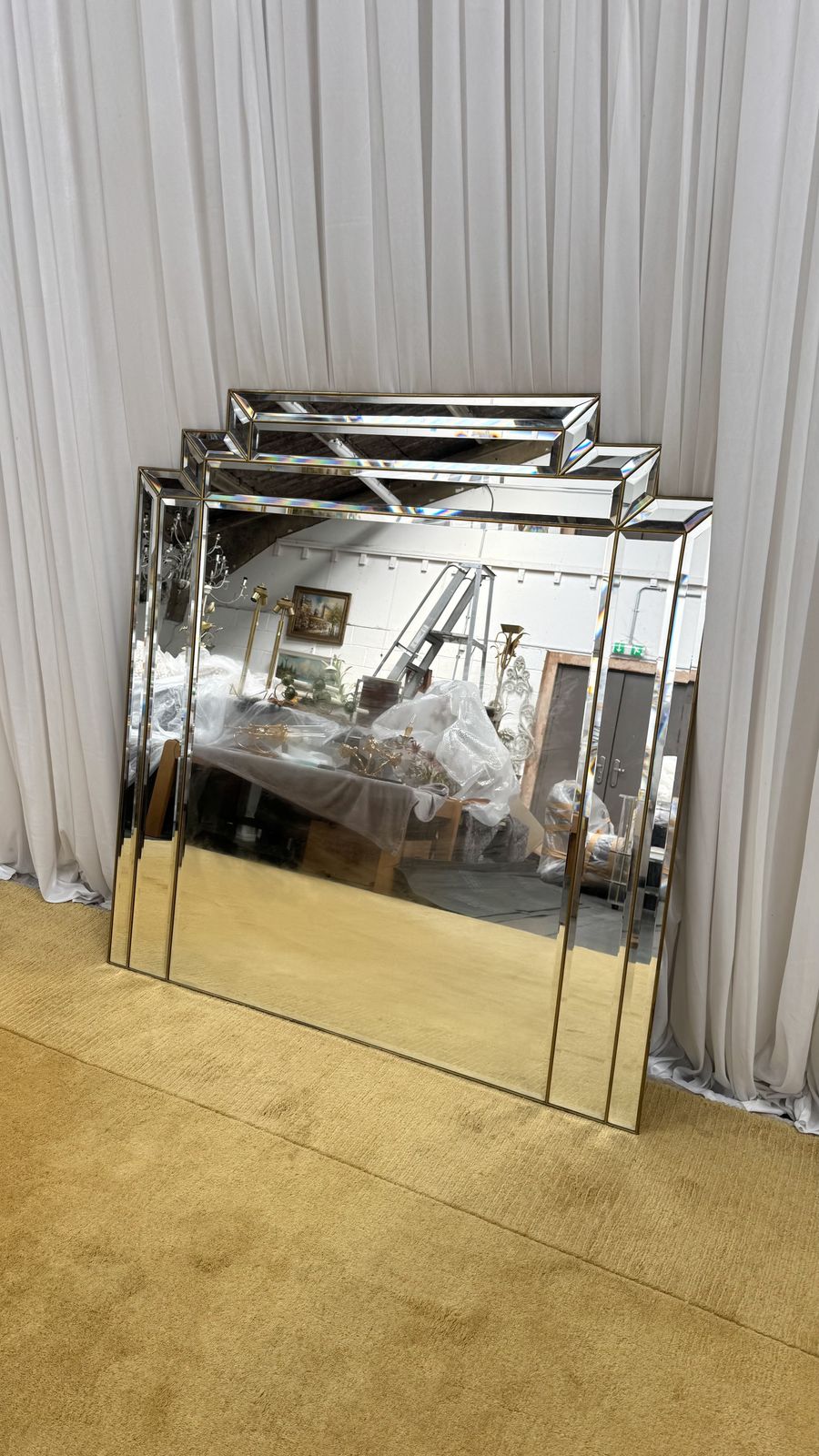 Pair Of Art Deco Style Mirrors, 1980’s,Italy photo Home Decor