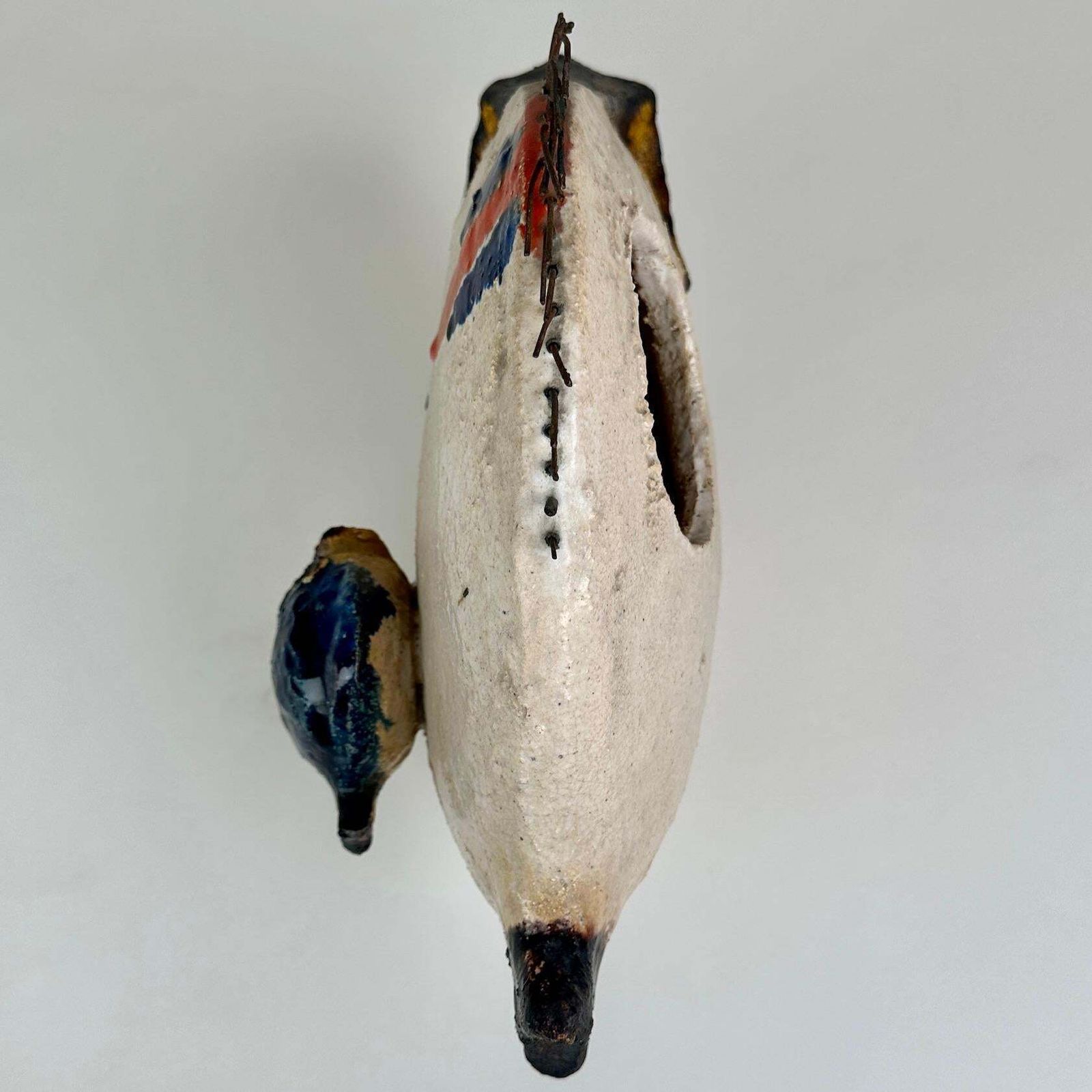 Mid Century Modern Italian Glazed Ceramic Fish Sculpture By Ivo De Santis photo 1956.0