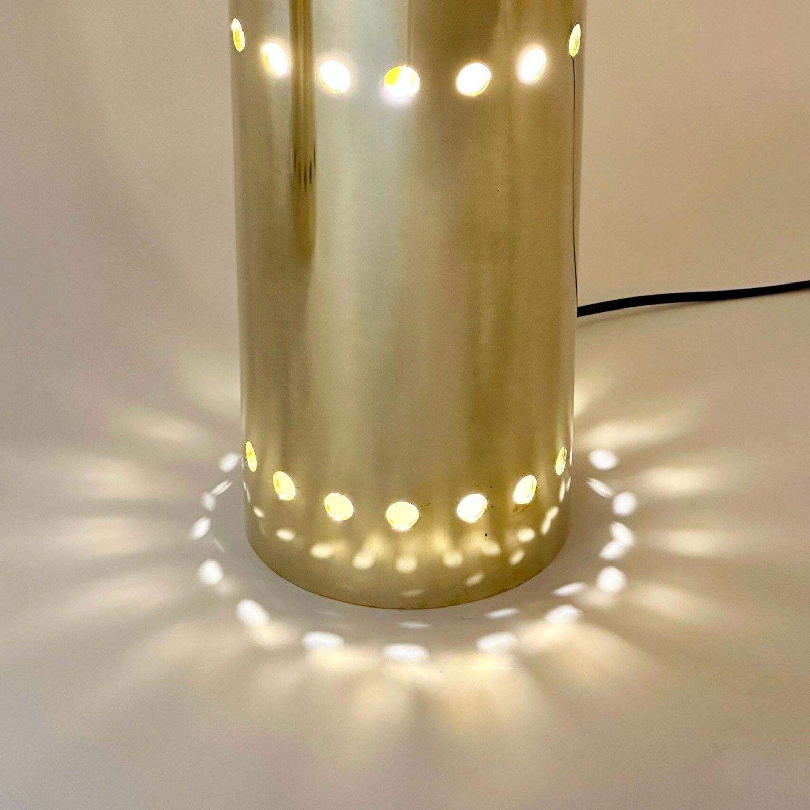 photo furniture Late 20th Century Pair Of Brass & Smoked Grey Blown Murano Art Glass Table Lamps
