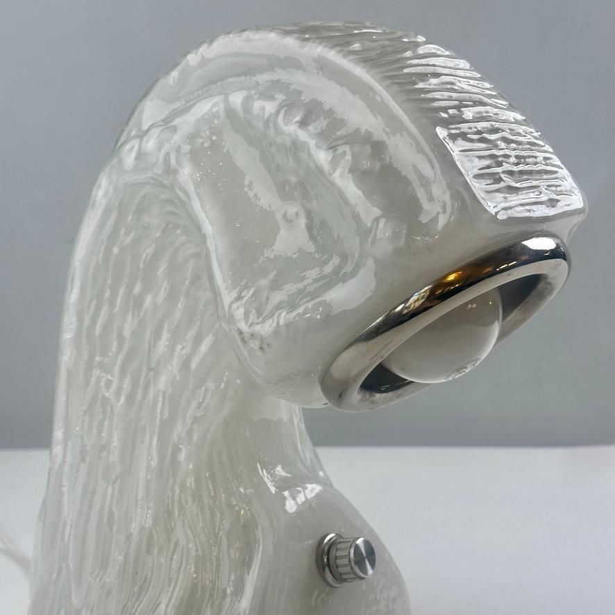 Lighting Late 20th Century Osso Bark Effect Glass Table Lamp By Carlo Nason For Mazzega photo
