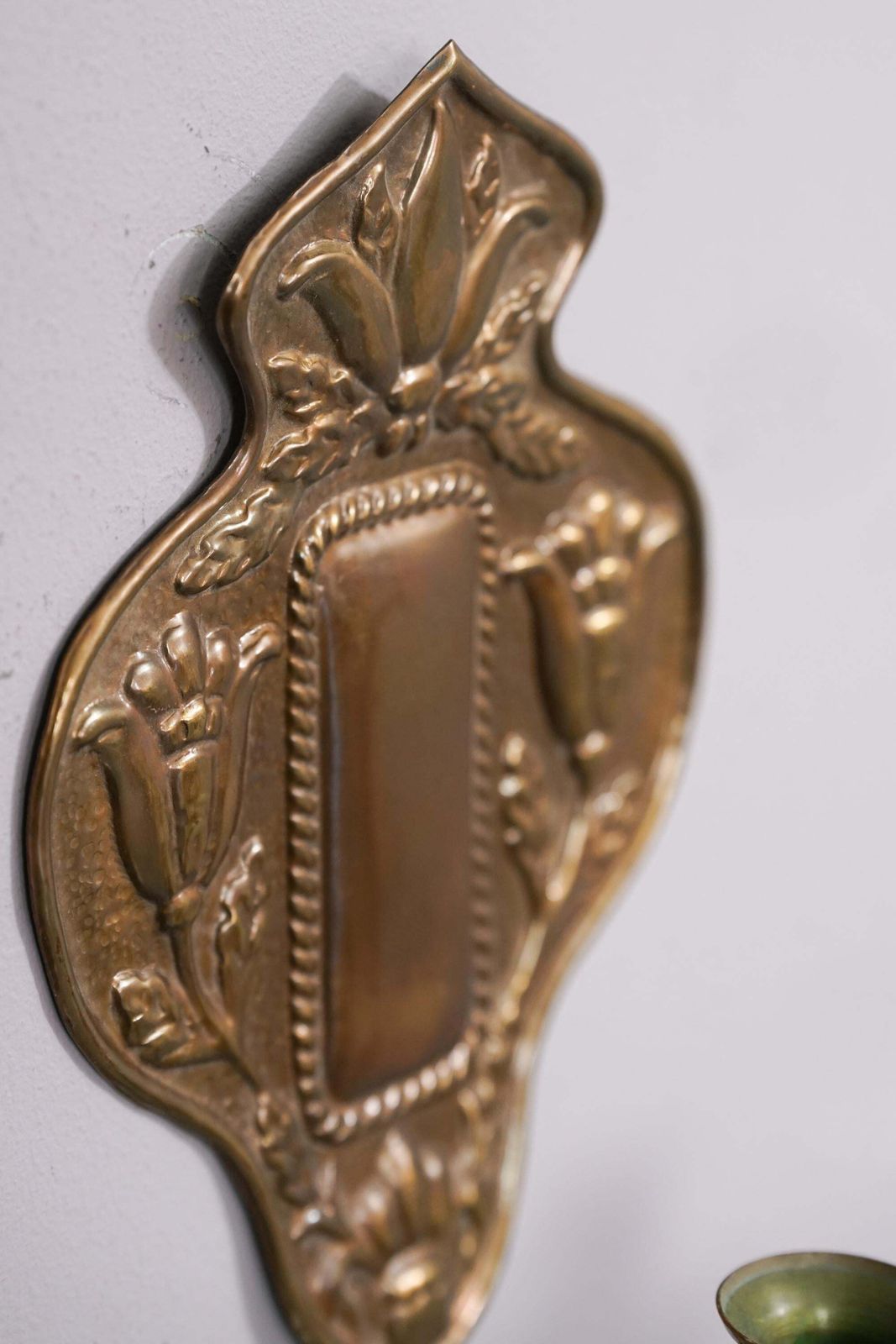 Finnish Brass Candle Sconce Model 1100 By Taidetakomo Hakkarainen, 1920s/1930s photo 1019.0
