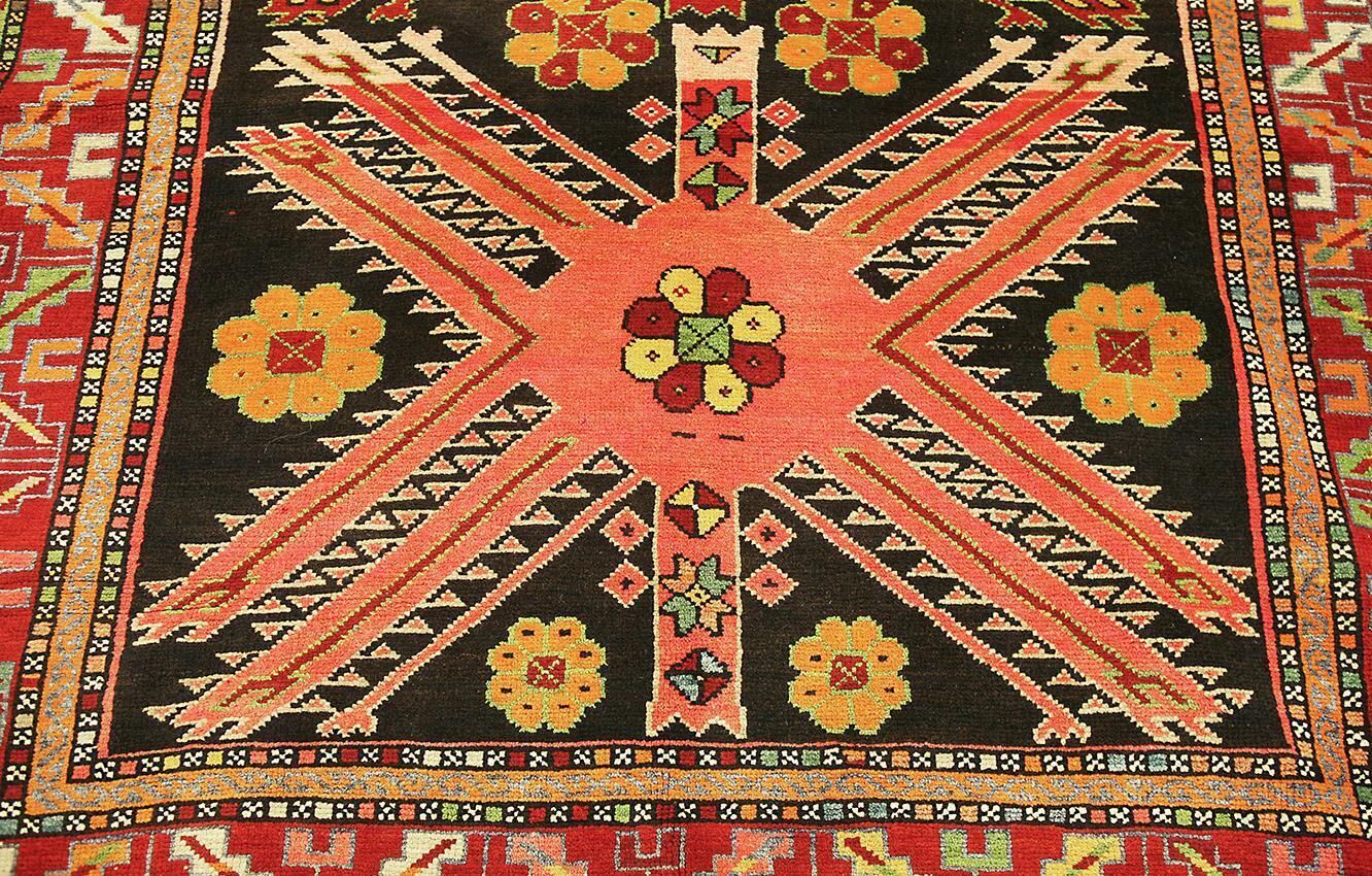 Caucasian Rug With Signature, Ca. 1940 photo for sale