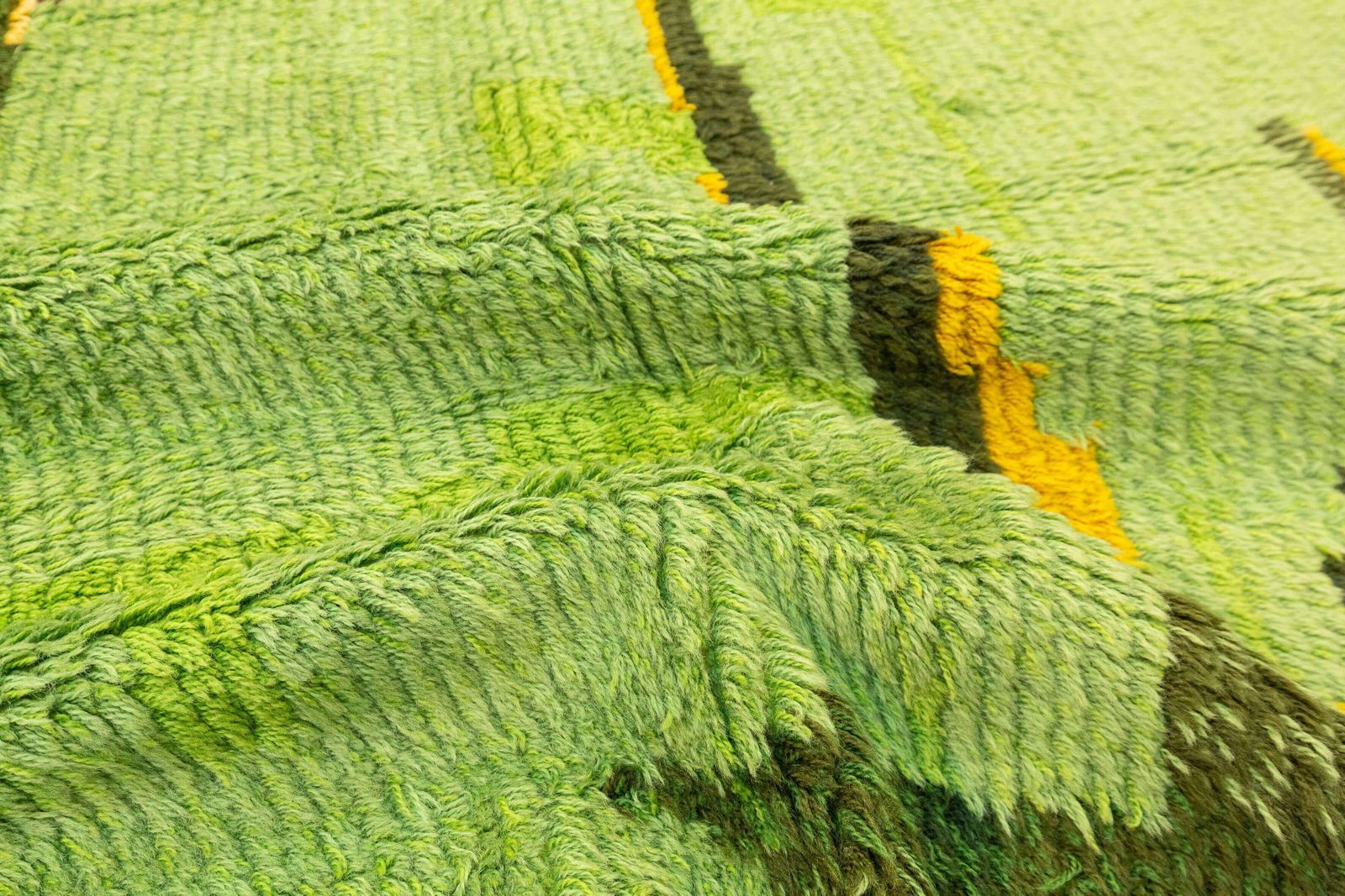Rya Rug Swedish Green Color photo buy