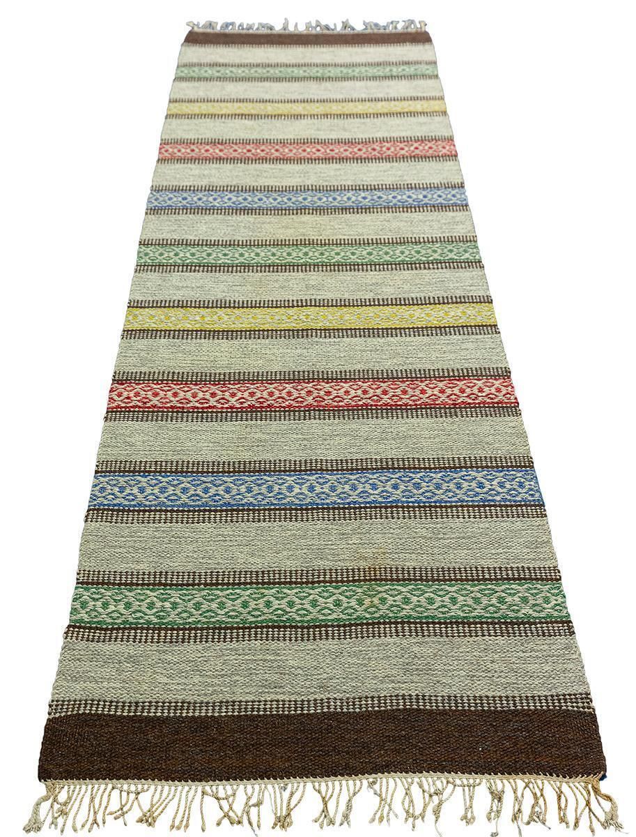 Scandinavian Runner Swedish Rollakan Stripe Design photo furniture