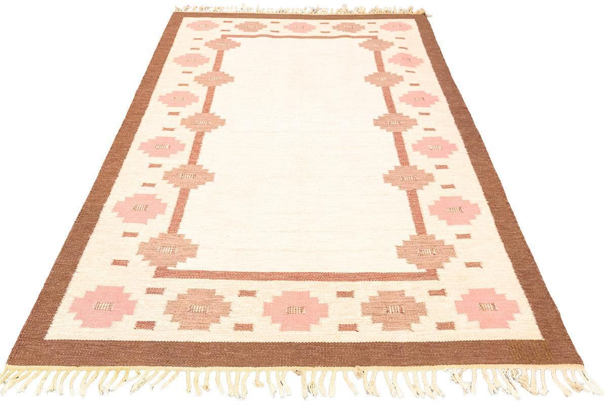 Rollakan Rug Swedish Cross Motif Design Signed photo for sale