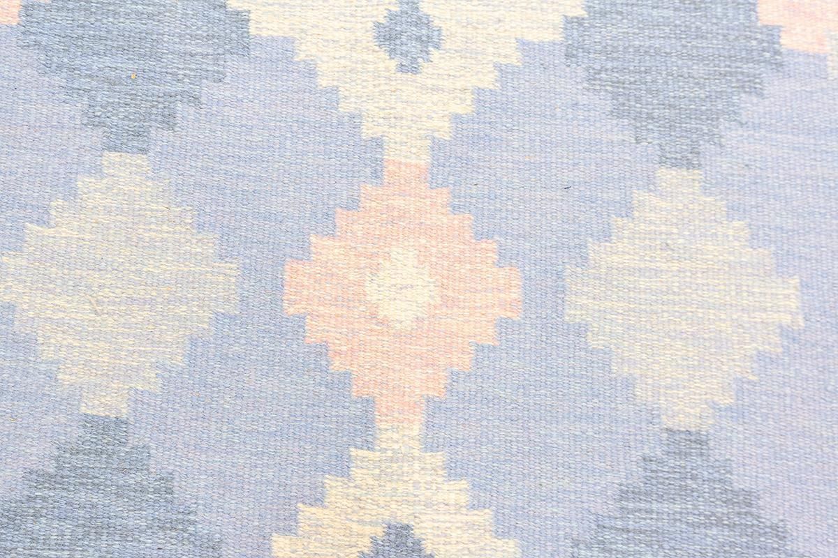 Scandinavian Carpet Rollakan Swedish Abstract Design Soft Color Palette photo vinterior