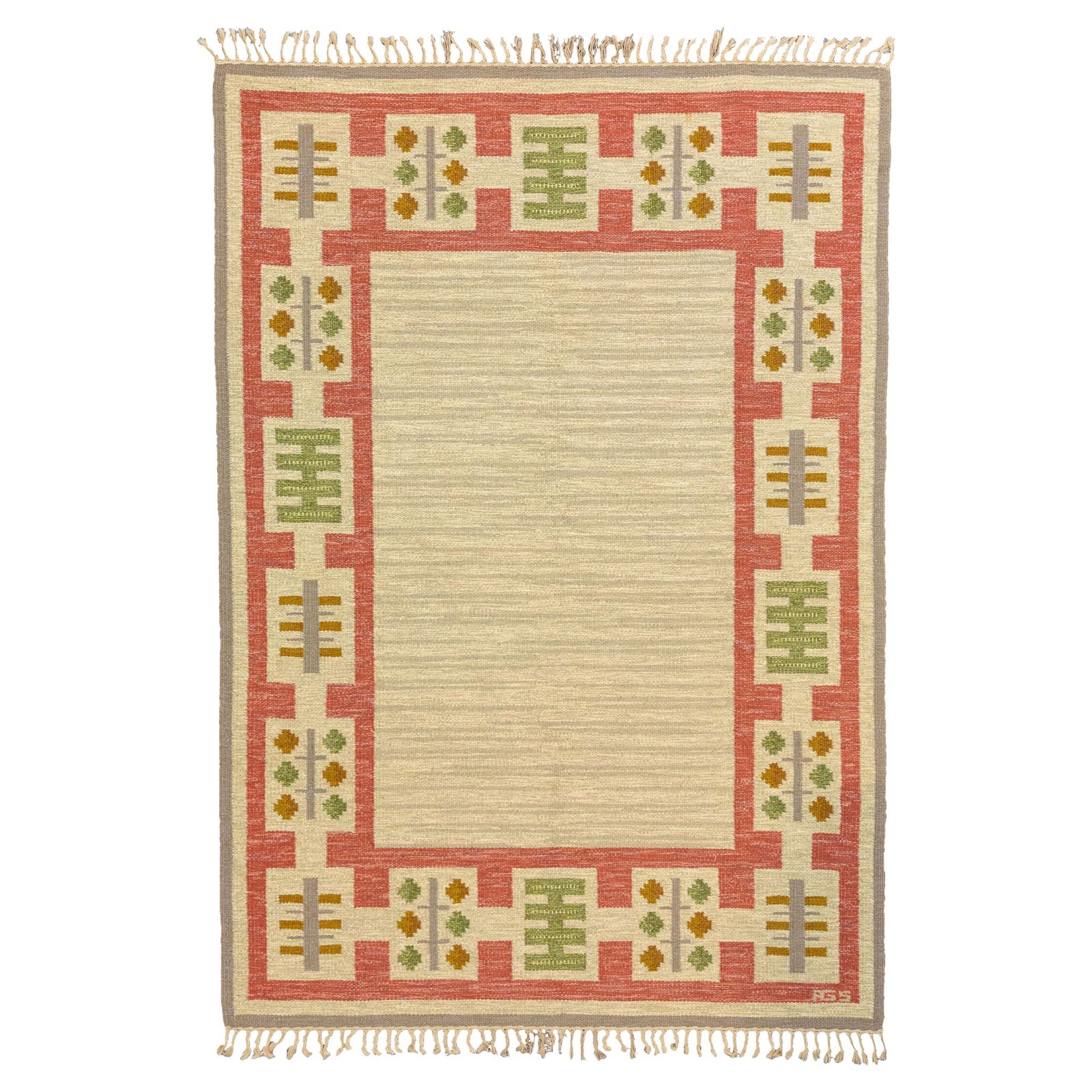 Scandinavian Rollakan Swedish Rug