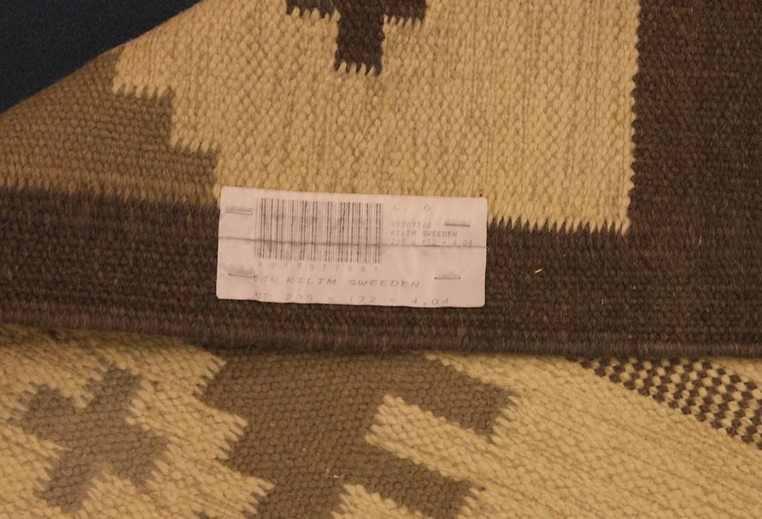 Swedish Kilim Cross Motif Design Rug, 1920 1950 photo for sale