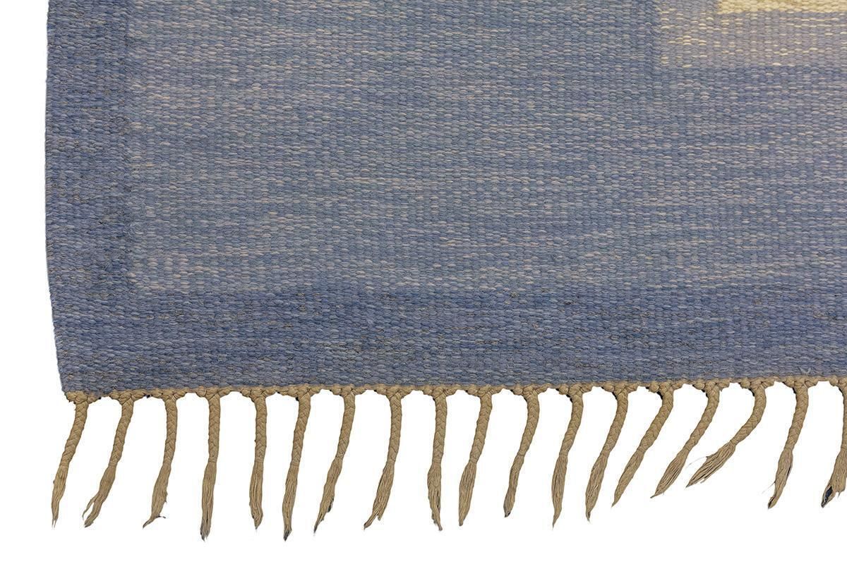 Scandinavian Rug Rollakan Light Blue photo Textiles