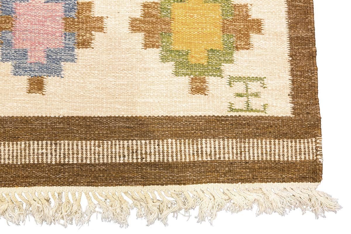 Scandinavian Rug Rollakan Signed photo Textiles