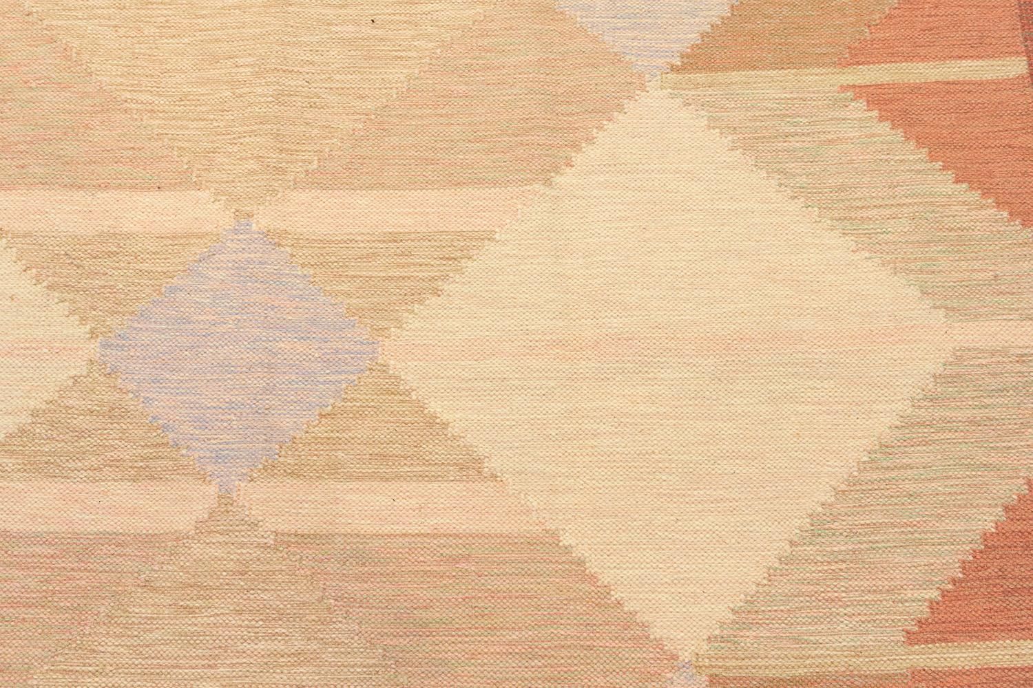 Vintage Swedish Flat Weave Kilim By Anna Joanna Angstrom photo Textiles