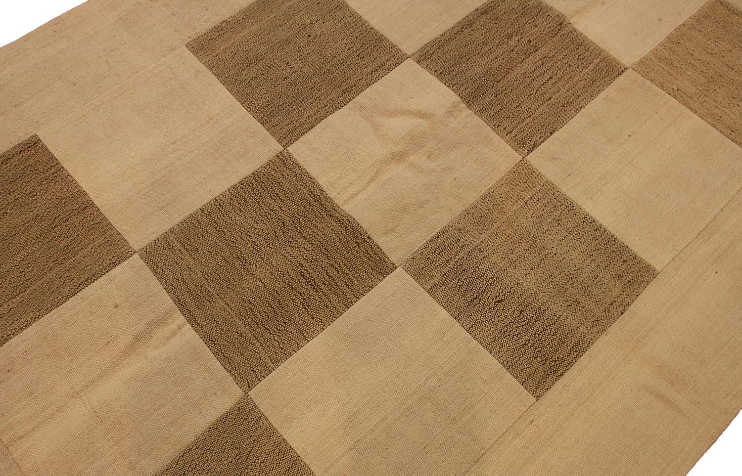 Brown Color Turkish Patchwork Carpet, 1950 1970 photo furniture