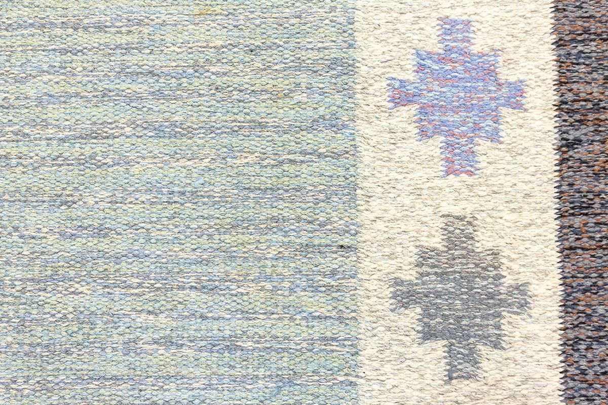 Nordic Rug Rollakan Swedish Signed Piece photo vinterior