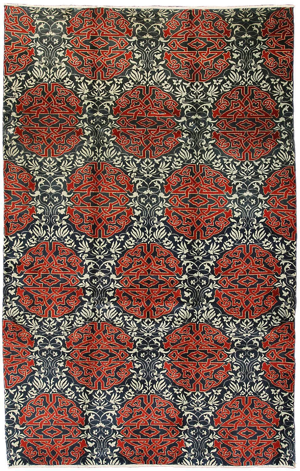 Art Deco Rug Turkish Vintage Piece, 1950 1970