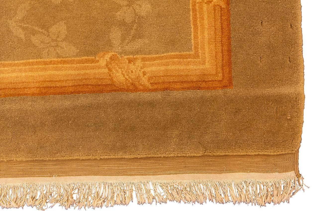Savonnerie Rug Royal Design With Soft Color Palette photo Textiles
