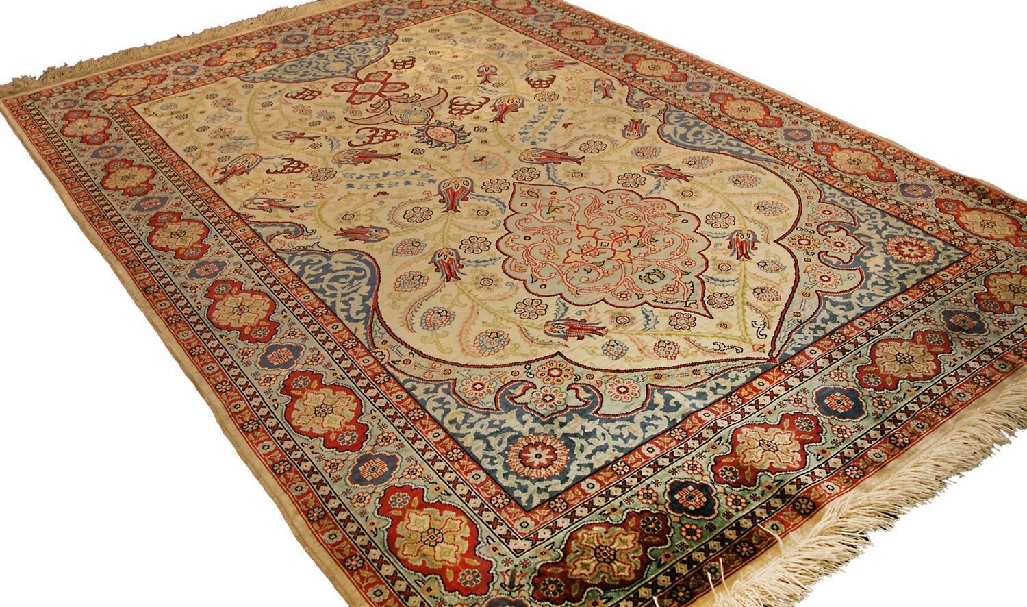Turkish Hereke Silk Signed Extra Fine Rug, Xxi Century photo vinterior