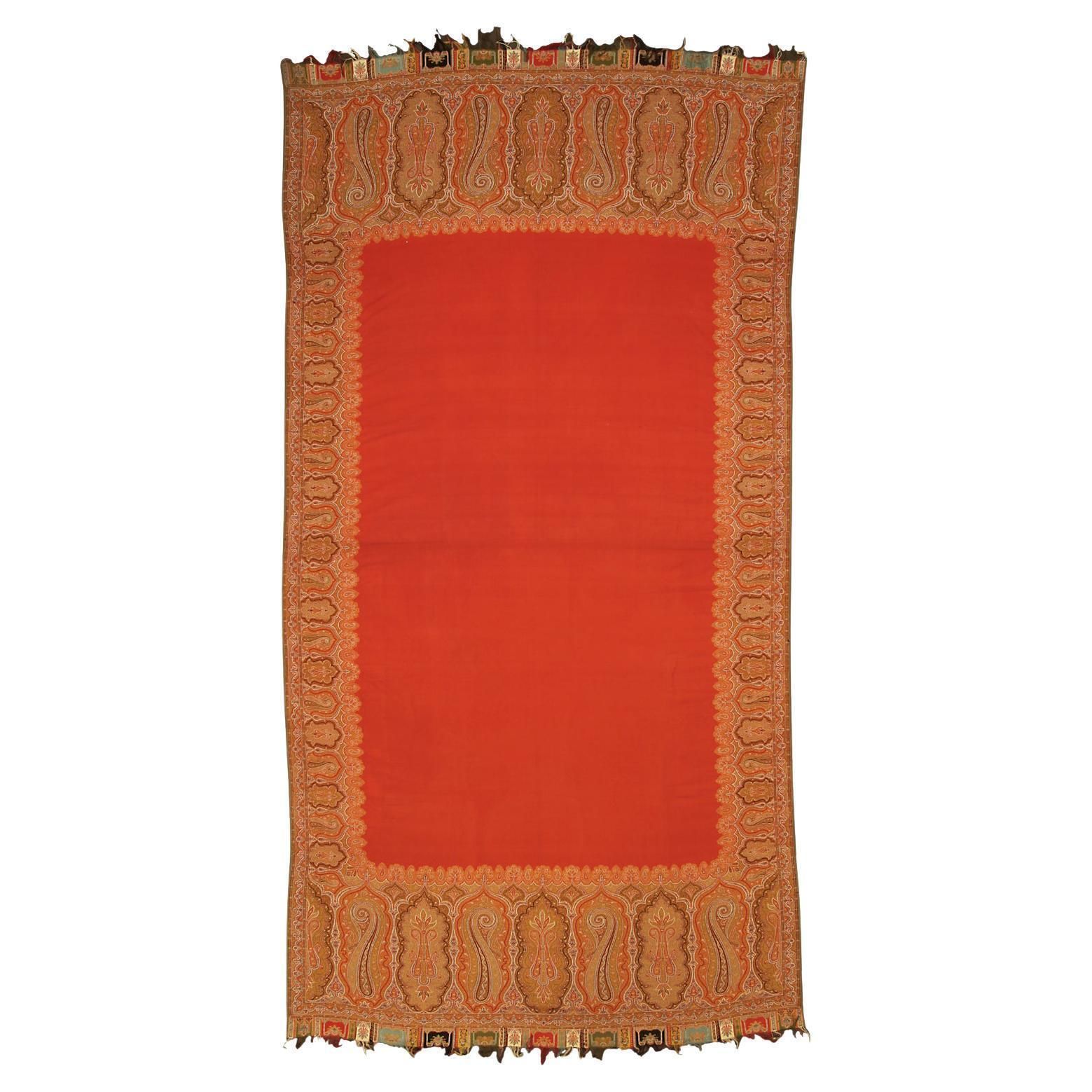 Extra Large Antique Indian Kashmir Textile, Ca. 1900