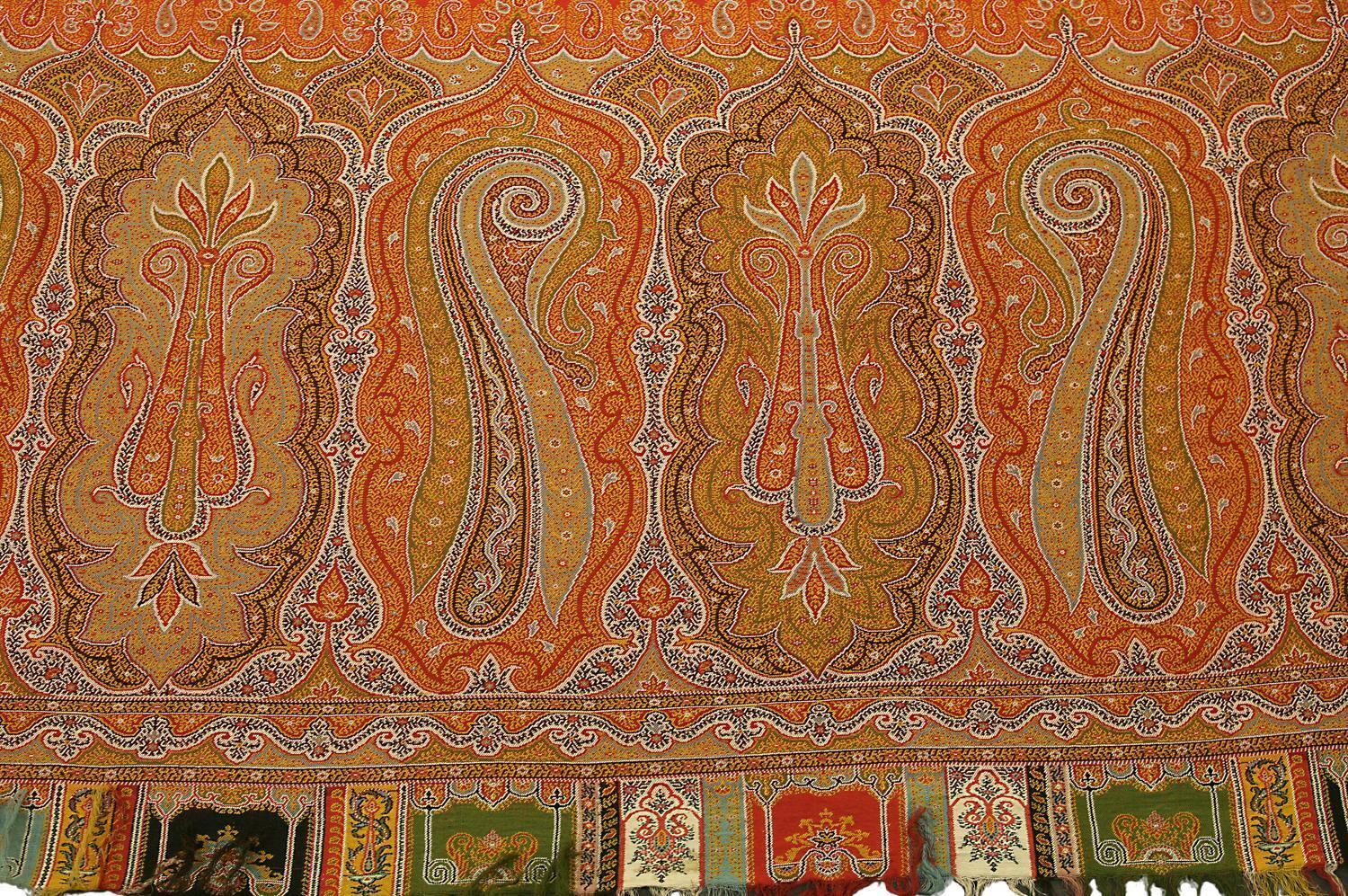 Extra Large Antique Indian Kashmir Textile, Ca. 1900 photo for sale
