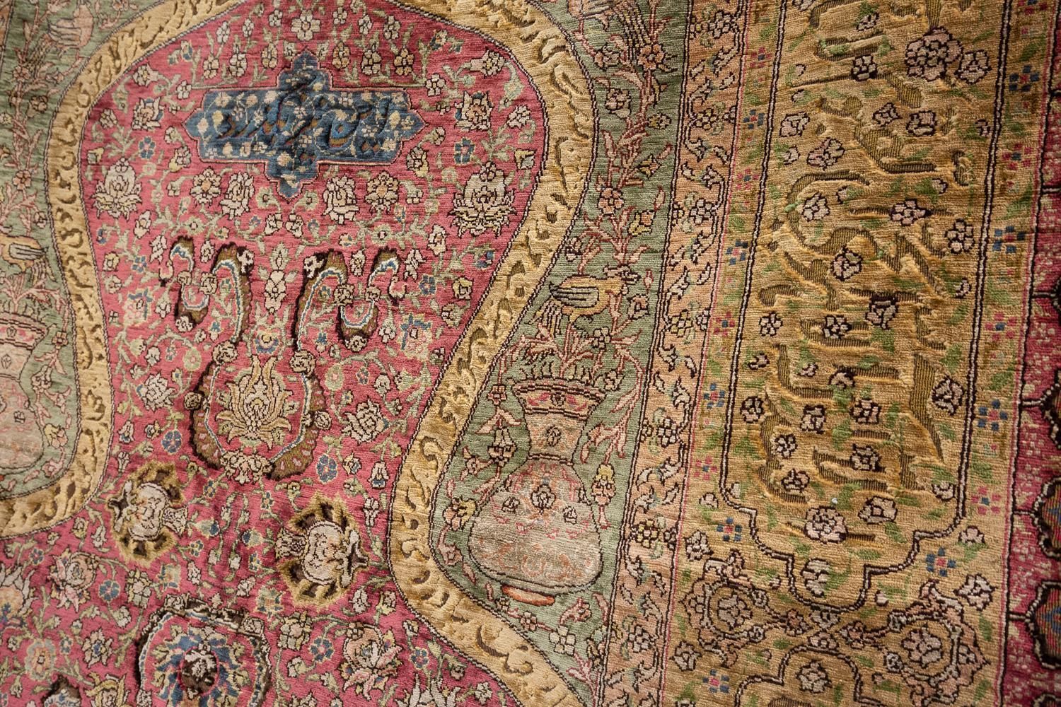 photo for sale Rare Turkish Antique Signed “Zareh” Peyman Koum Kapi Rug