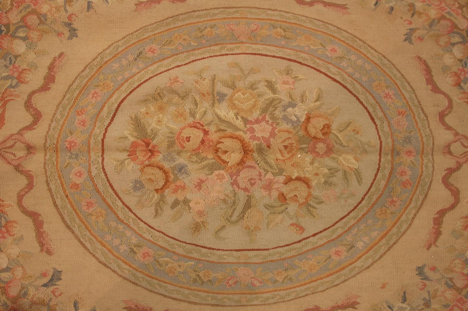 Aubusson Rug Flat Weave Inspired By French Style photo furniture