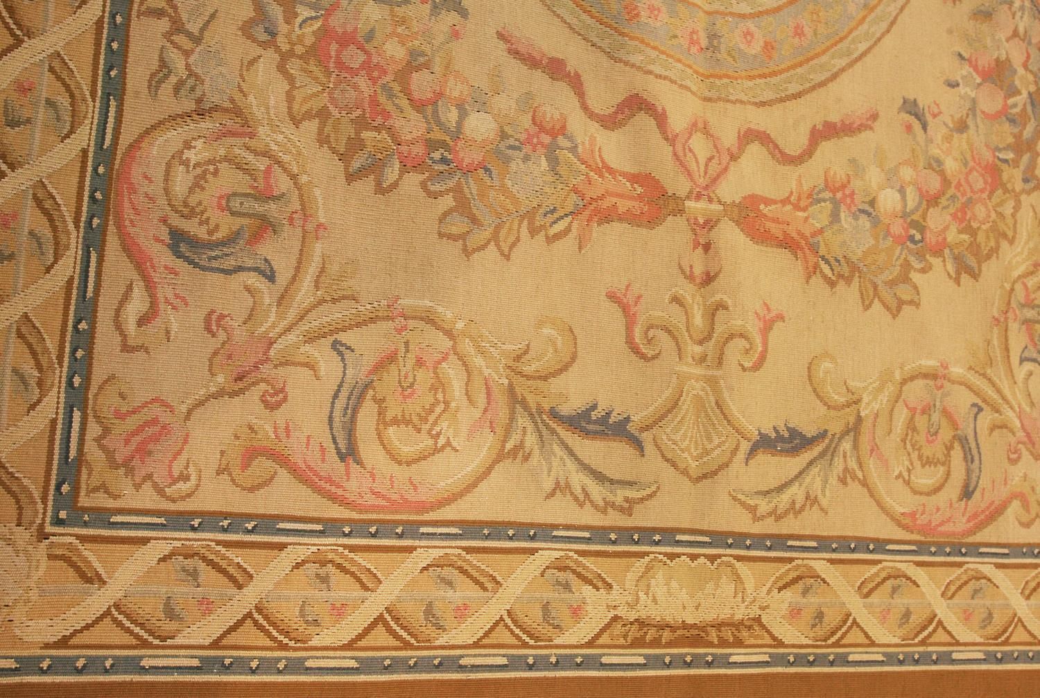 Aubusson Rug Flat Weave Inspired By French Style photo Textiles