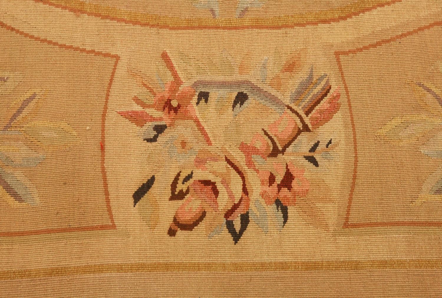 Aubusson Rug Chinese Floral Design photo Textiles