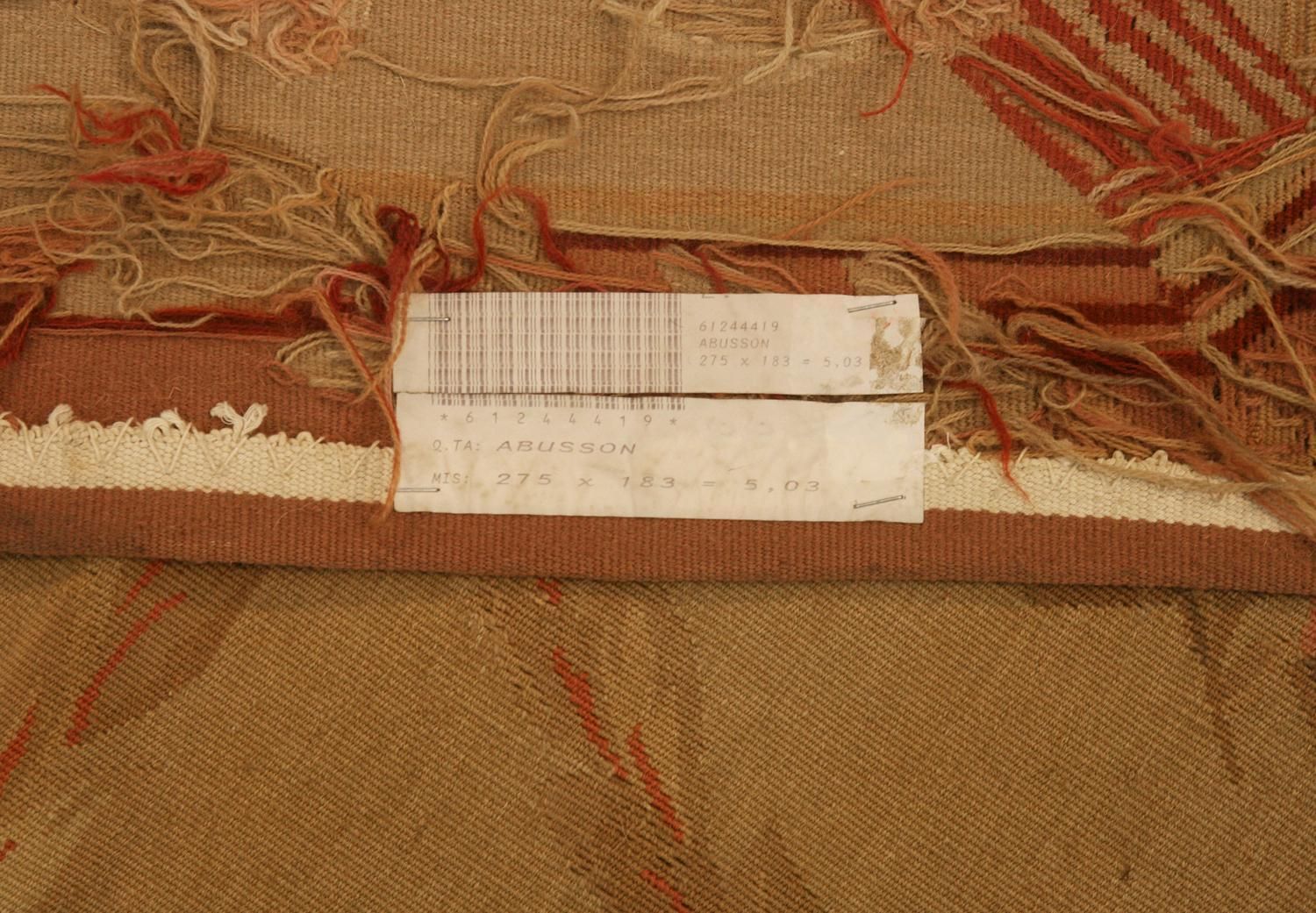 Aubusson Rug Flat Weave Chinese Inspired By French Style photo vinterior