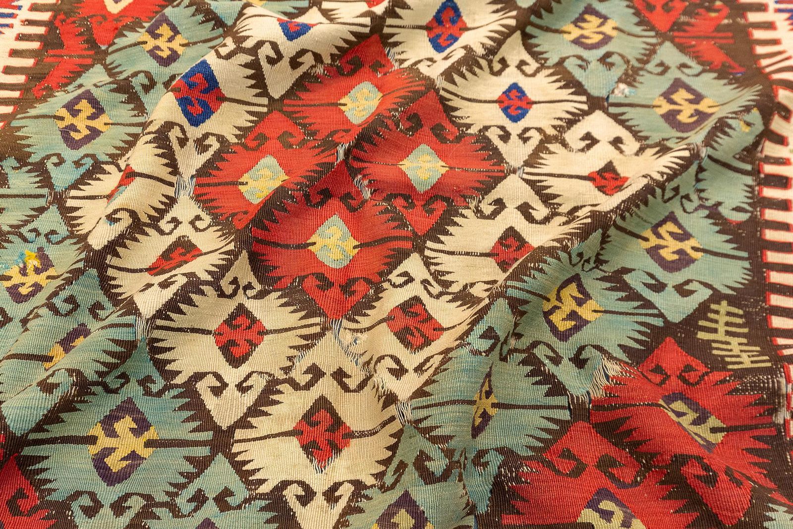 Kilim Rug Turkish Aydin photo vintage