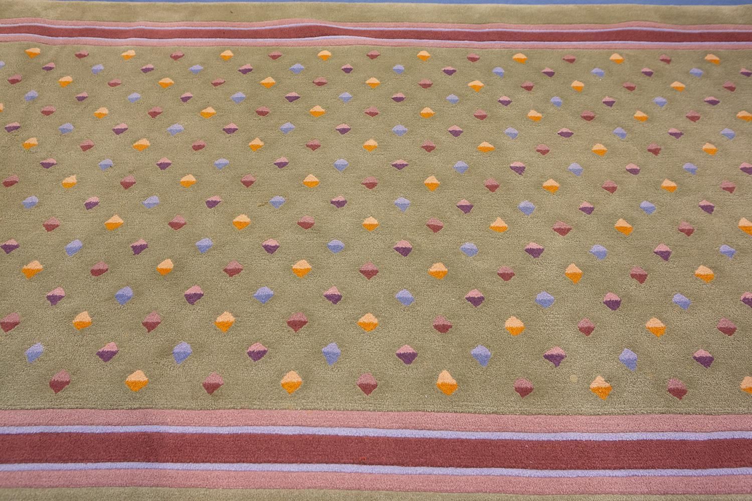 Hallway Runner Rug Modern European Hand Tufted, Late 20th Century photo for sale