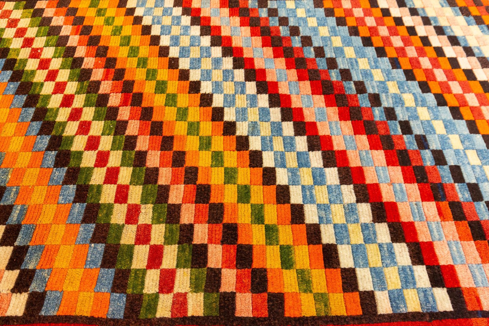 Tibetan Rug Colorful Design photo for sale