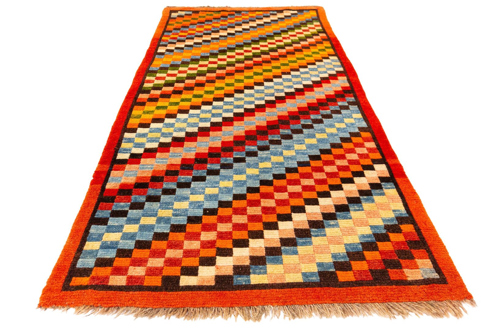 Tibetan Rug Colorful Design photo Textiles