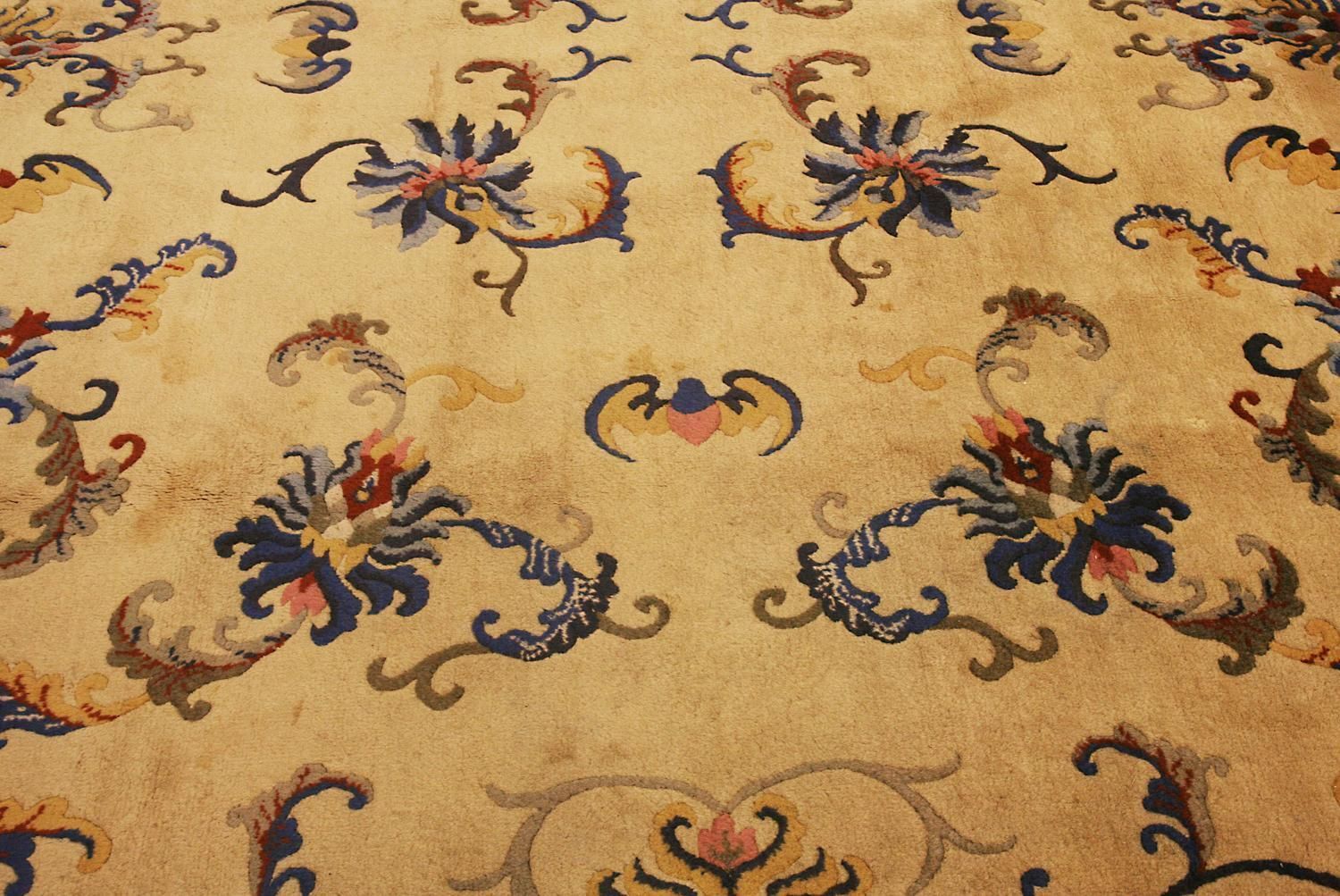 Antique Peking Chinese All Over Design Antique Wool Carpet, Ca. 1920 photo for sale