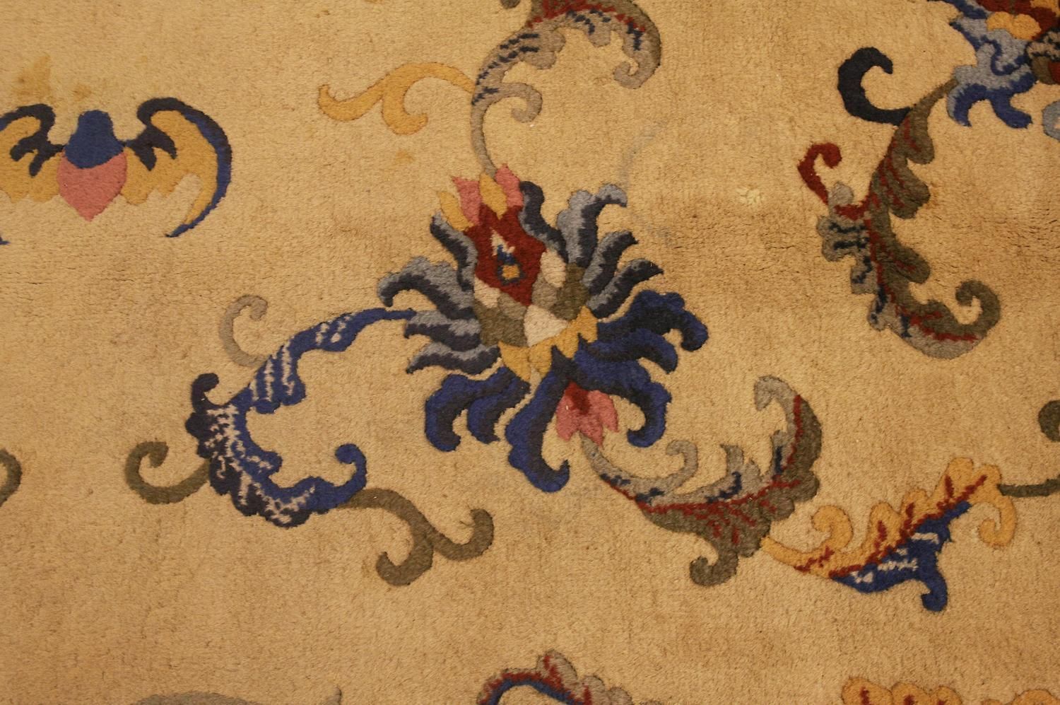 Antique Peking Chinese All Over Design Antique Wool Carpet, Ca. 1920 photo buy