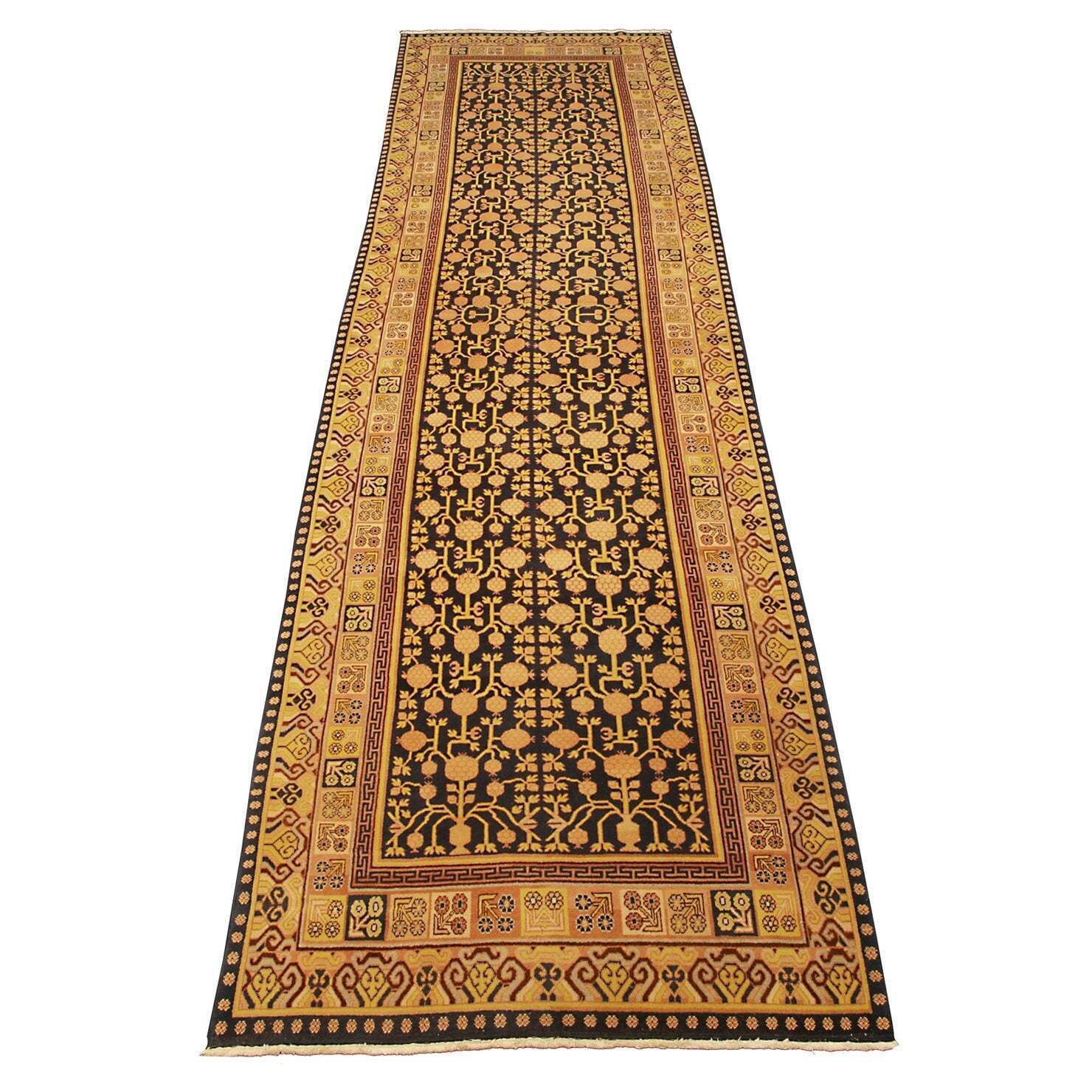 Antique Kalleh Khotan Wool Carpet East Turkistan, Ca. 1920