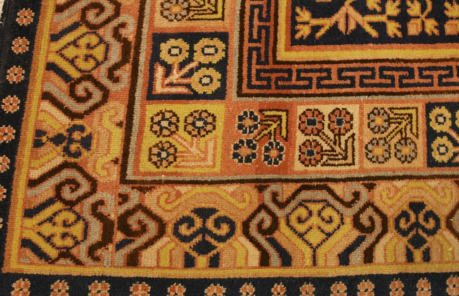 Antique Kalleh Khotan Wool Carpet East Turkistan, Ca. 1920 photo furniture