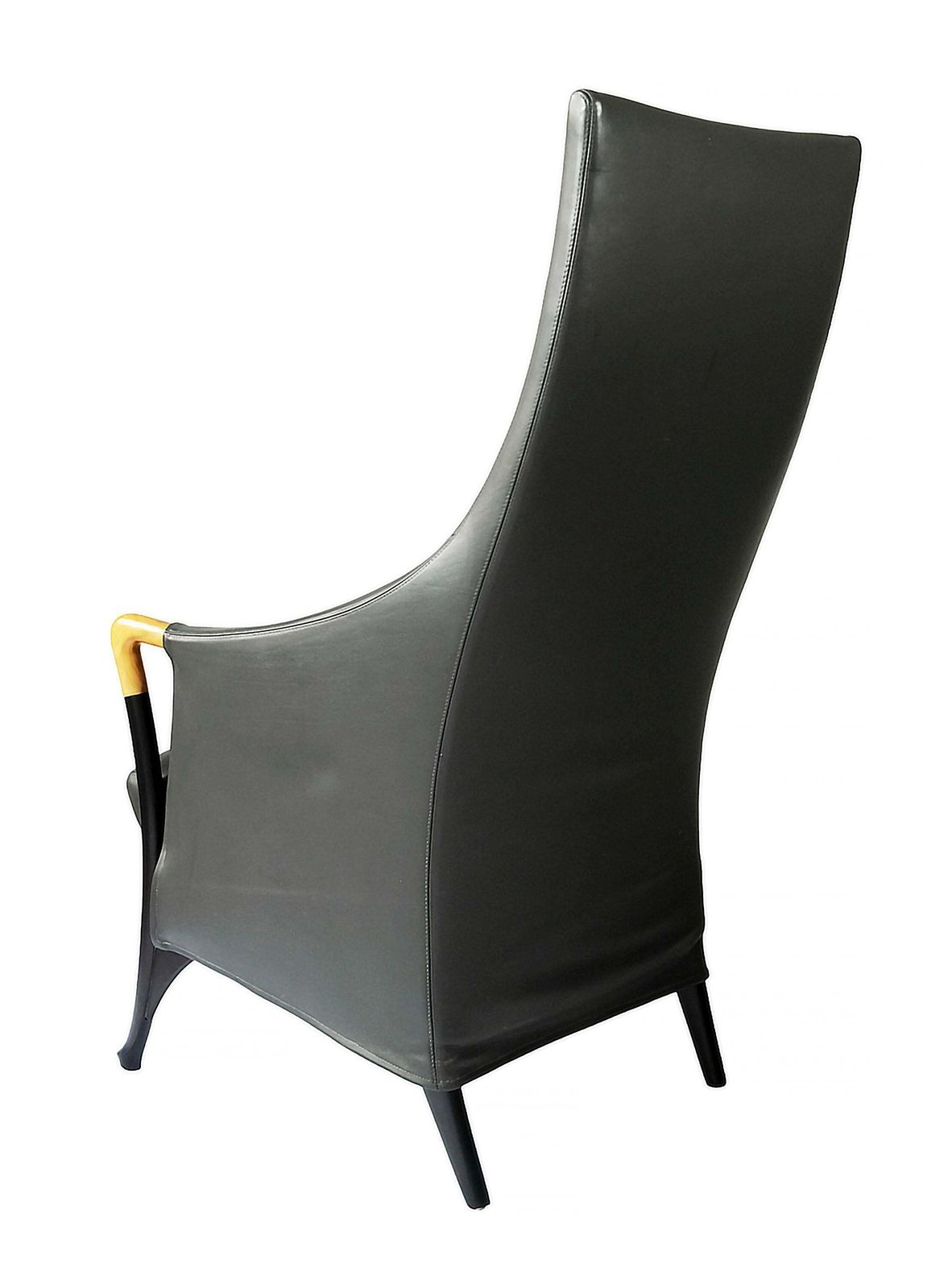 Midcentury Giorgetti Progetti Leather Armchair By Umberto Asnago photo Furniture