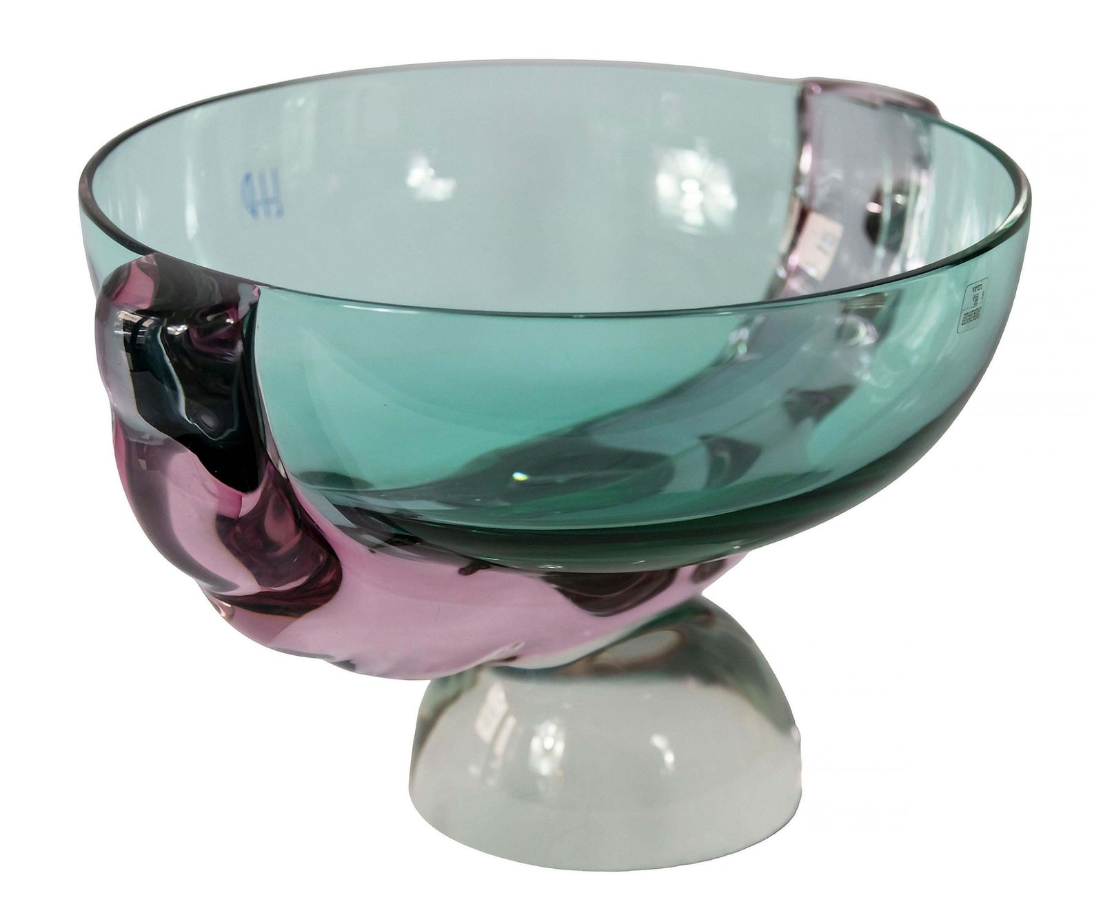 Vintage Italian Handmade Murano Glass Vase, By Marcello Furlan photo furniture