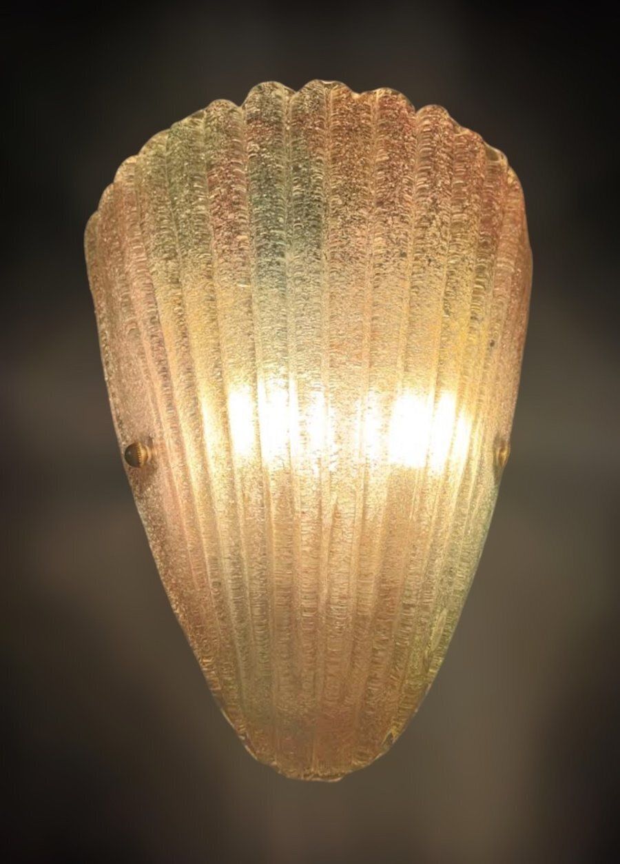 Green And Pink Graniglia Shield Sconce photo vinterior