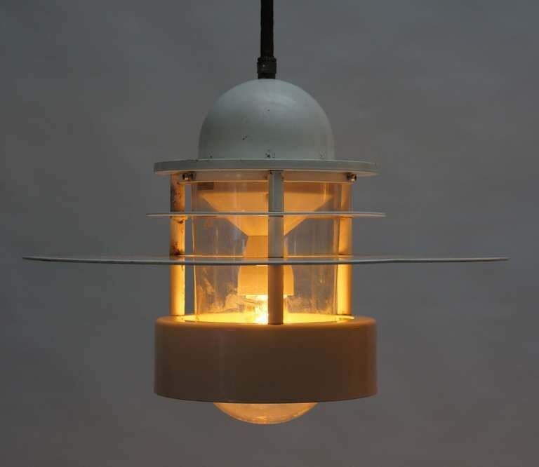 photo for sale Beautiful Pair Of Louis Poulsen Industrial Lights