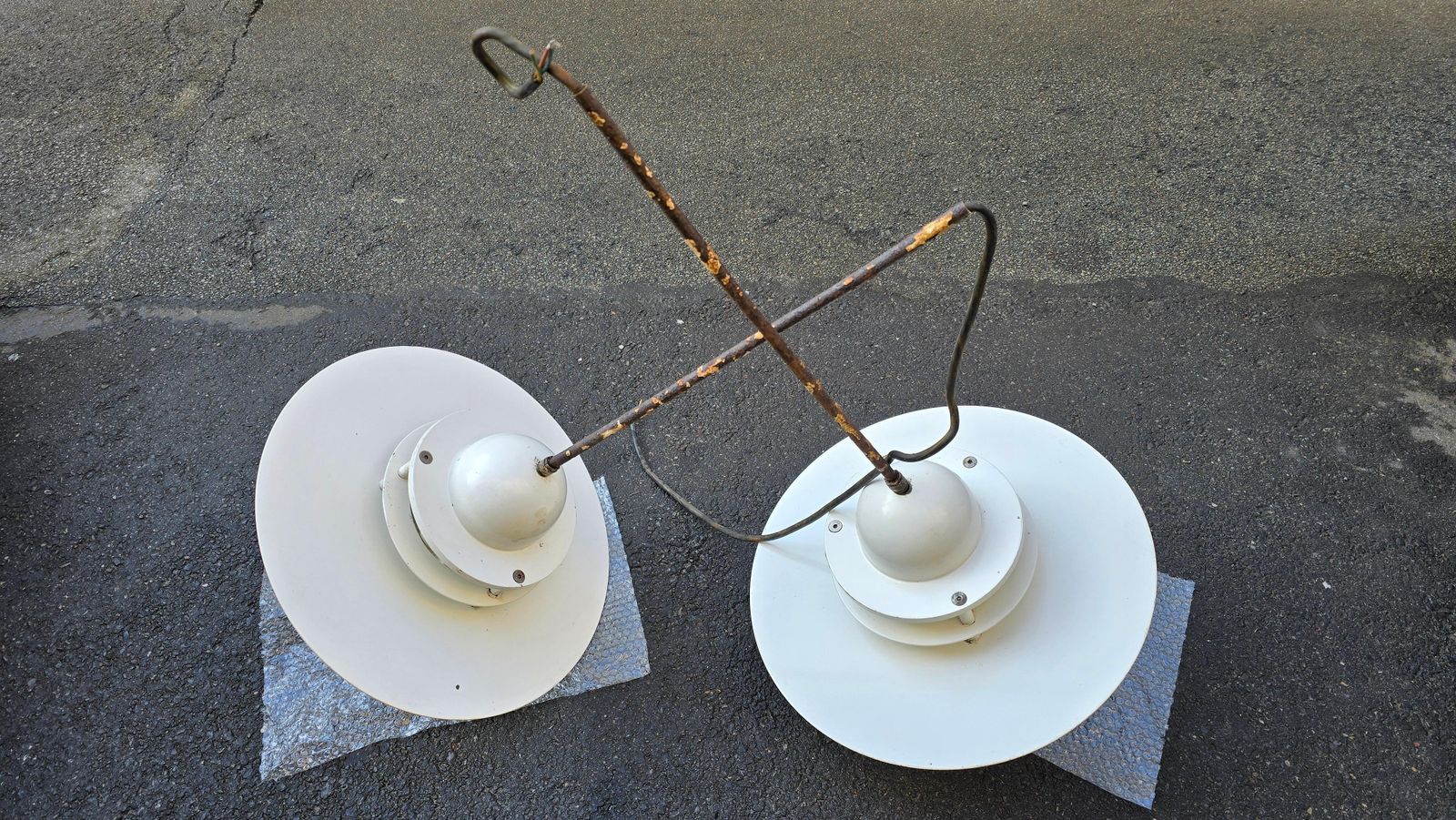 photo buy Beautiful Pair Of Louis Poulsen Industrial Lights