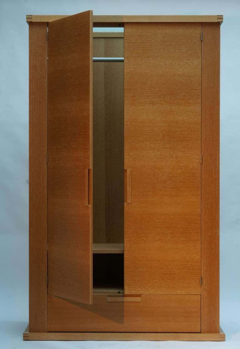 French Limed Oak Armoire photo for sale