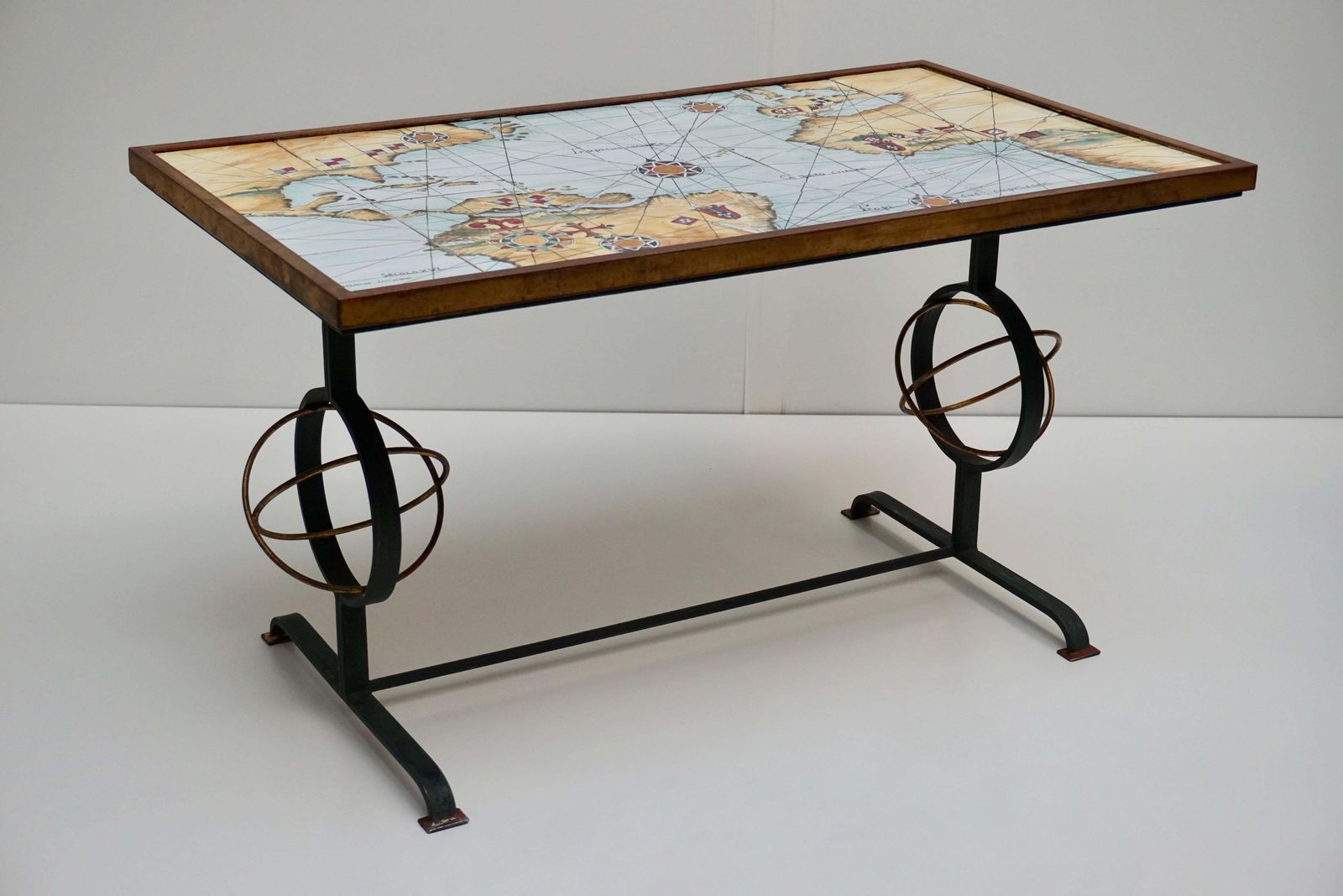 photo for sale Rare And Elegant Italian Coffee Table By Ceramiche Zaccacnini