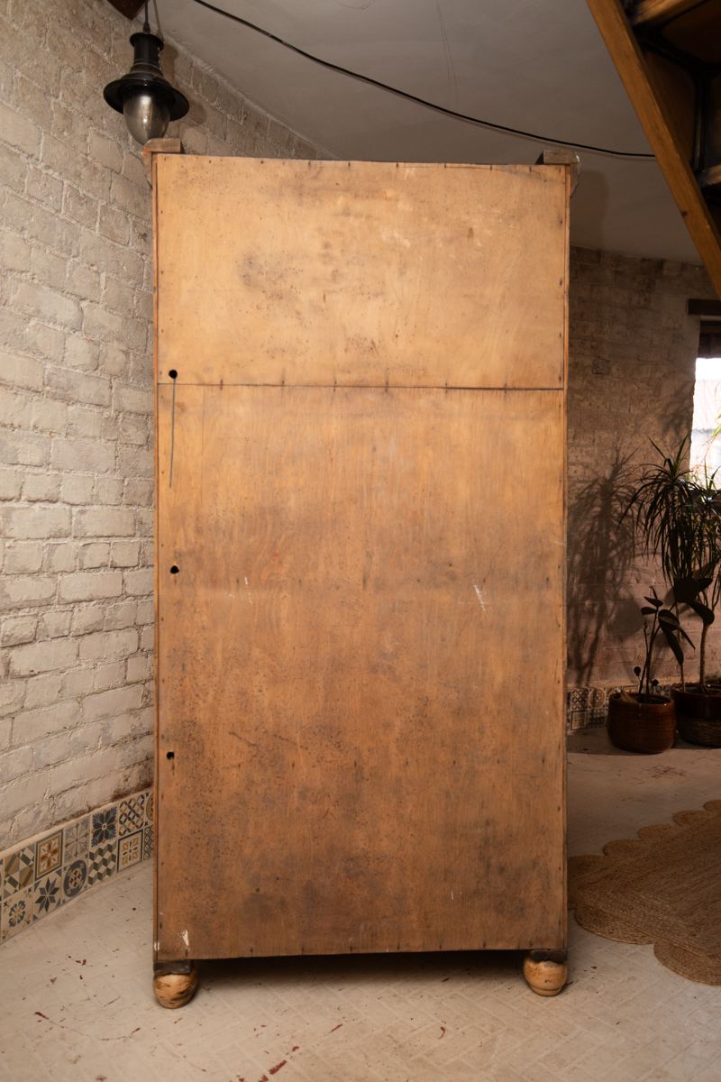 19th Century Pine Cupboard/Armoire/Pantry With Shelves Hand Painted, Completely One Off! photo buy